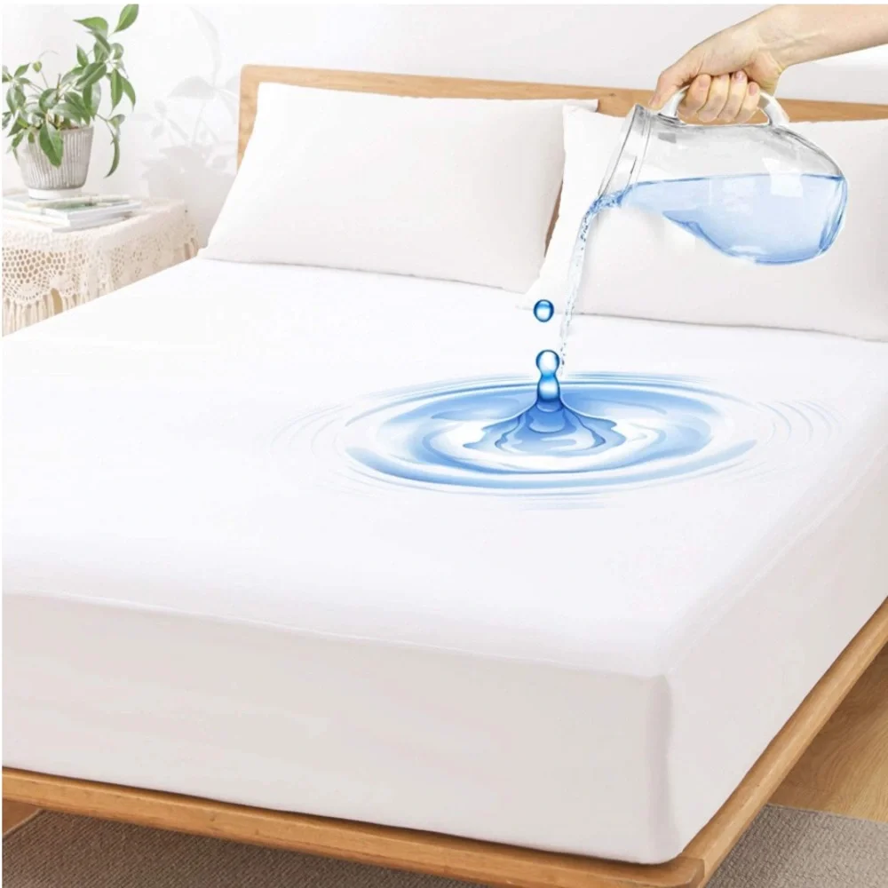Premium Waterproof Mattress Protector - White 2-Pack